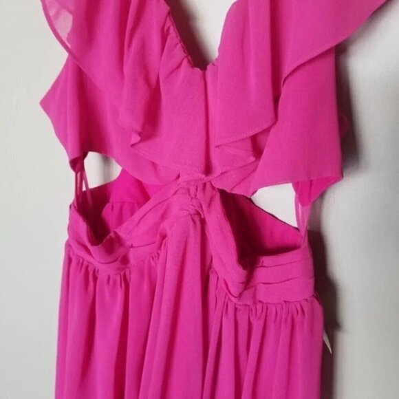 Keepsake Lost Without You Peekaboo Mini Dress in Boysenberry L - Picture 13 of 15